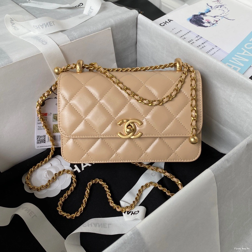 First Bag Ru BAG FLAP -12X19X8CM CHANEL 0711